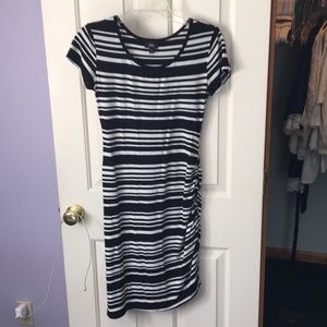 Black and White striped dress